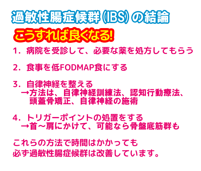 過敏性腸症候群の結論